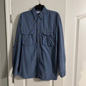 Reel Legends Men's Long Sleeve Vented Fishing Shirt Large